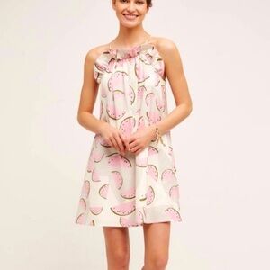 Corey Lynn Calter watermelon slice print mini dress size L